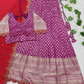 Viscose Tissue Silk Lehangas