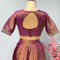 Cutwork Tissue Cotton Lehanga