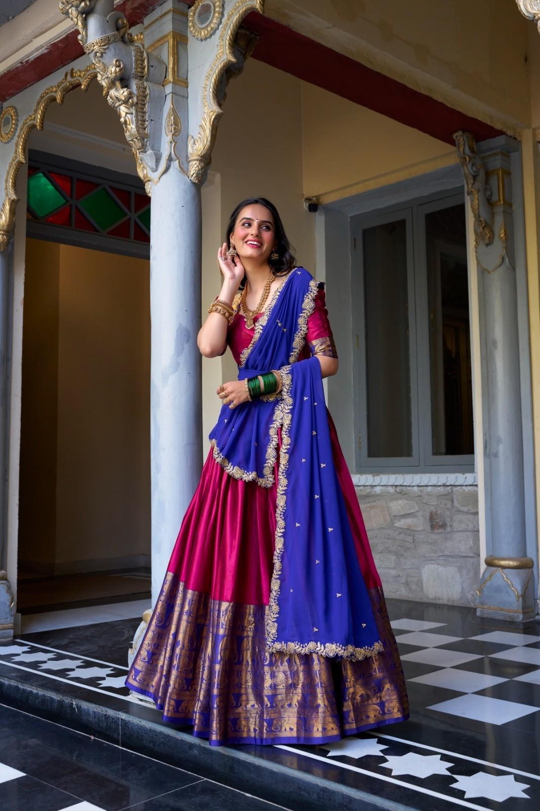 Narayanpet Pattu Lehengas