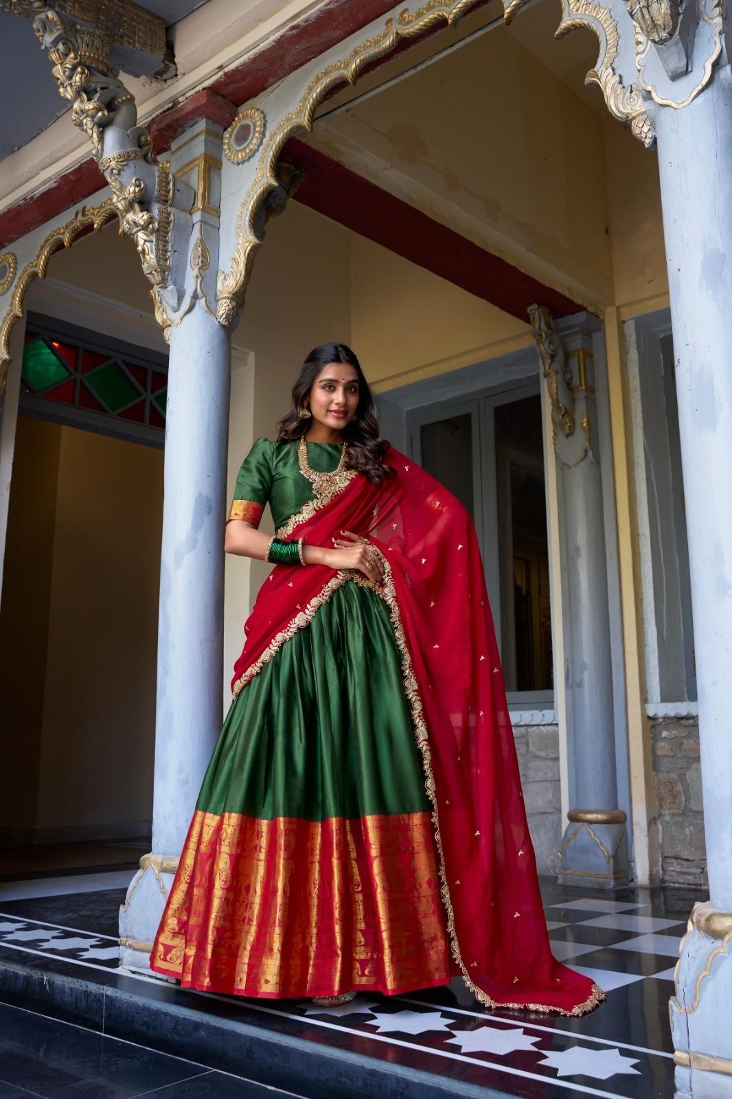 Narayanpet Pattu Lehengas