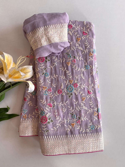 Viscose Georgette Sarees