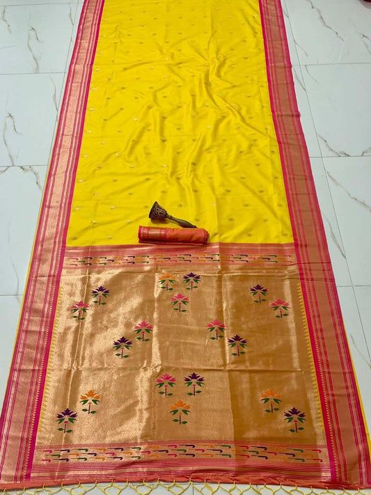 Soft Kanchi Paithani Silk Sarees
