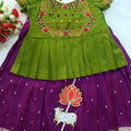 Kid's Paithani Dola Silk Lehenga