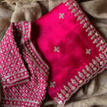Organza Beed Work Saree
