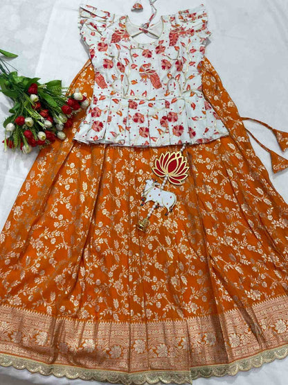Kalamkari Dola Silk Lehanga