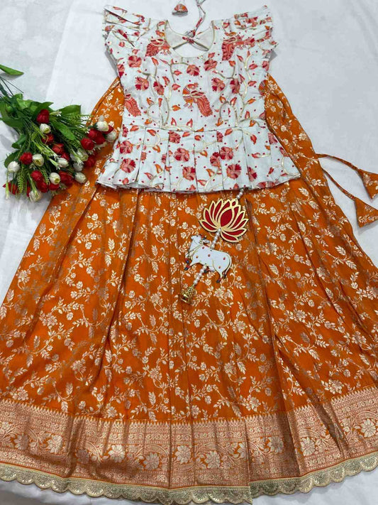 Kalamkari Dola Silk Lehanga