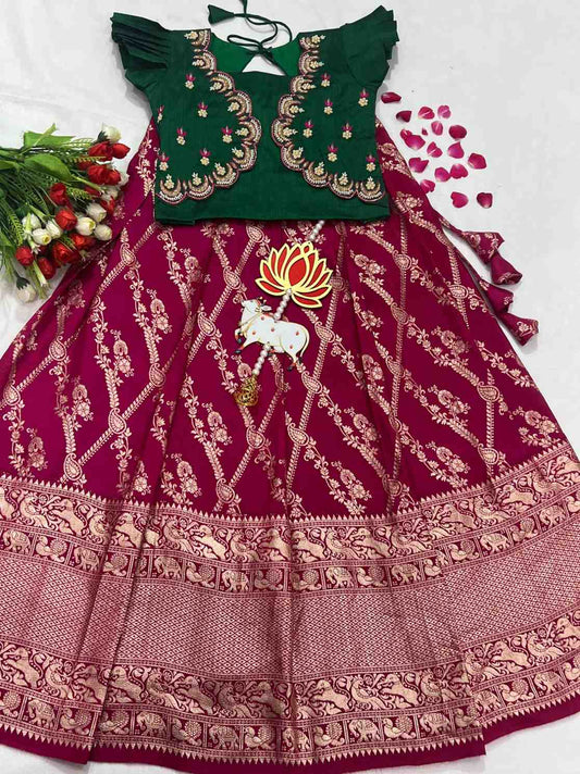 Banarasi Crepe Silk Lehenga