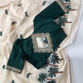 Chanderi Cotton Embroidery Saree