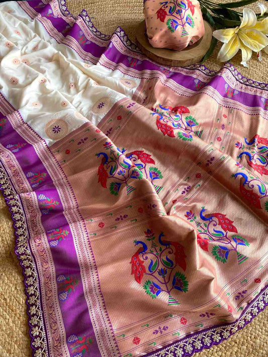 Banarasi Paithani Silk Saree