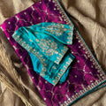 Space Silk Embroidery Saree