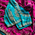Space Silk Embroidery Saree