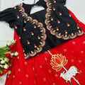 Kid's Banarasi Raw Silk Lehenga