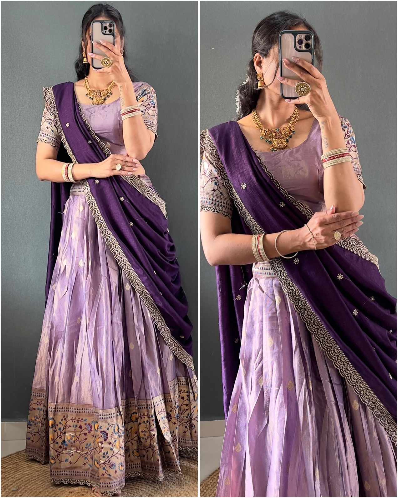 Paithani Tissue Silk Lehengas