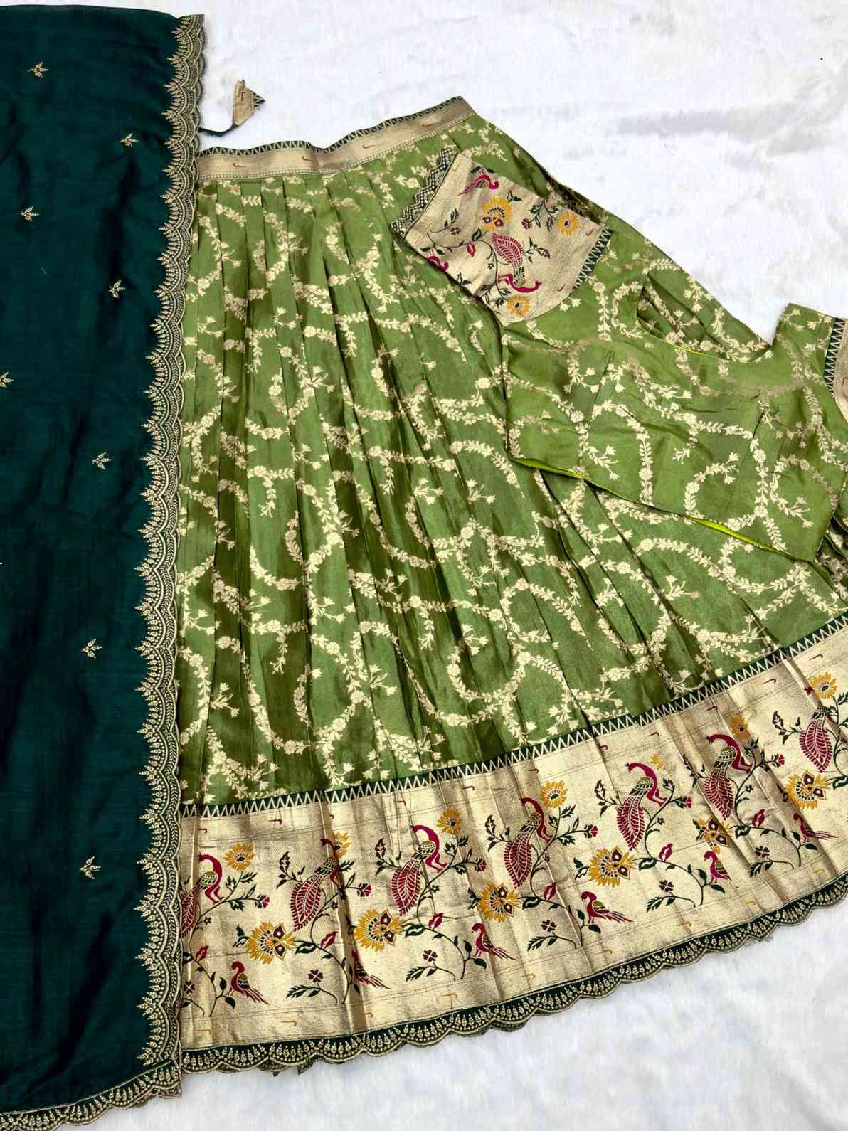 Paithani Tissue Silk Lehengas