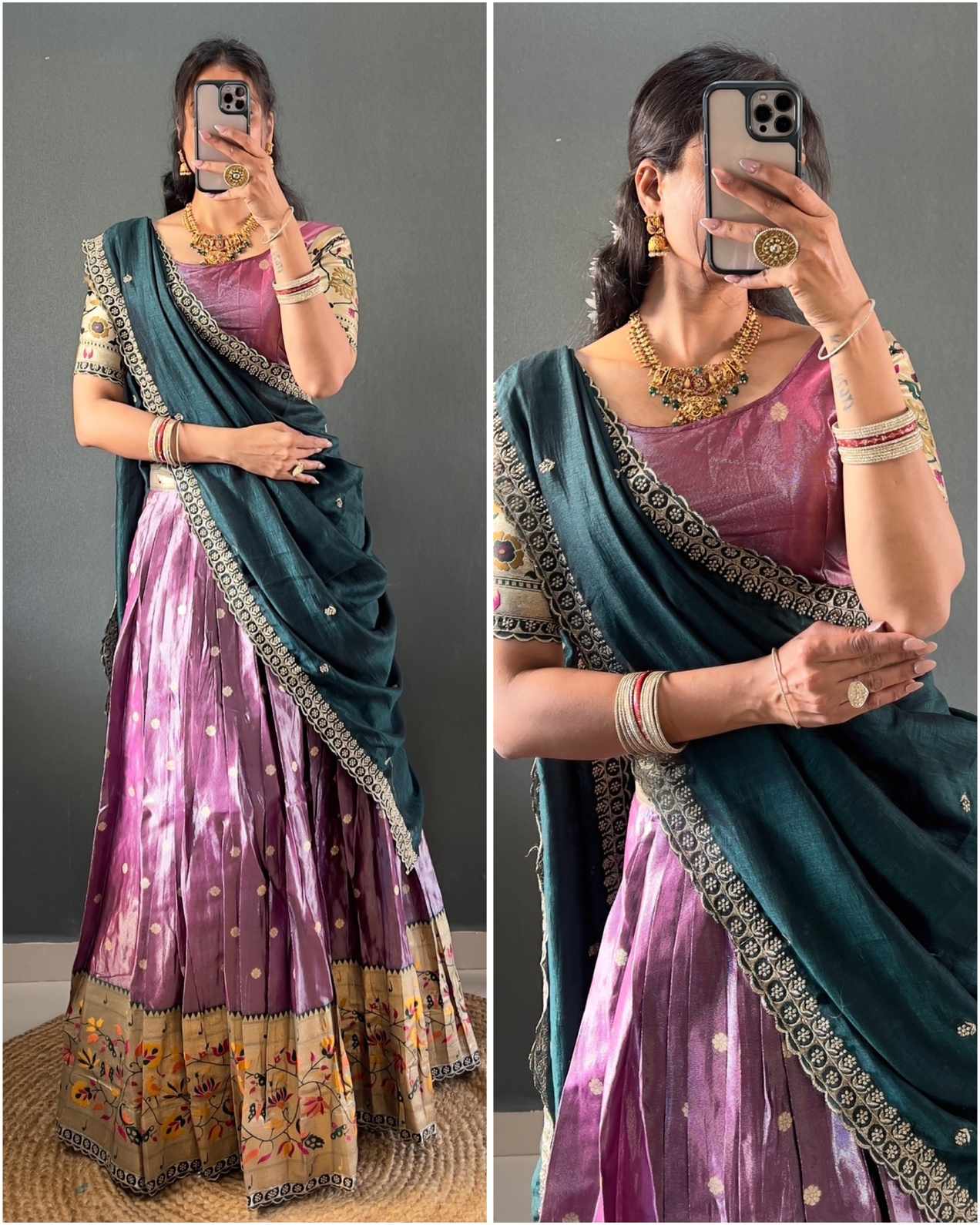 Paithani Tissue Silk Lehengas