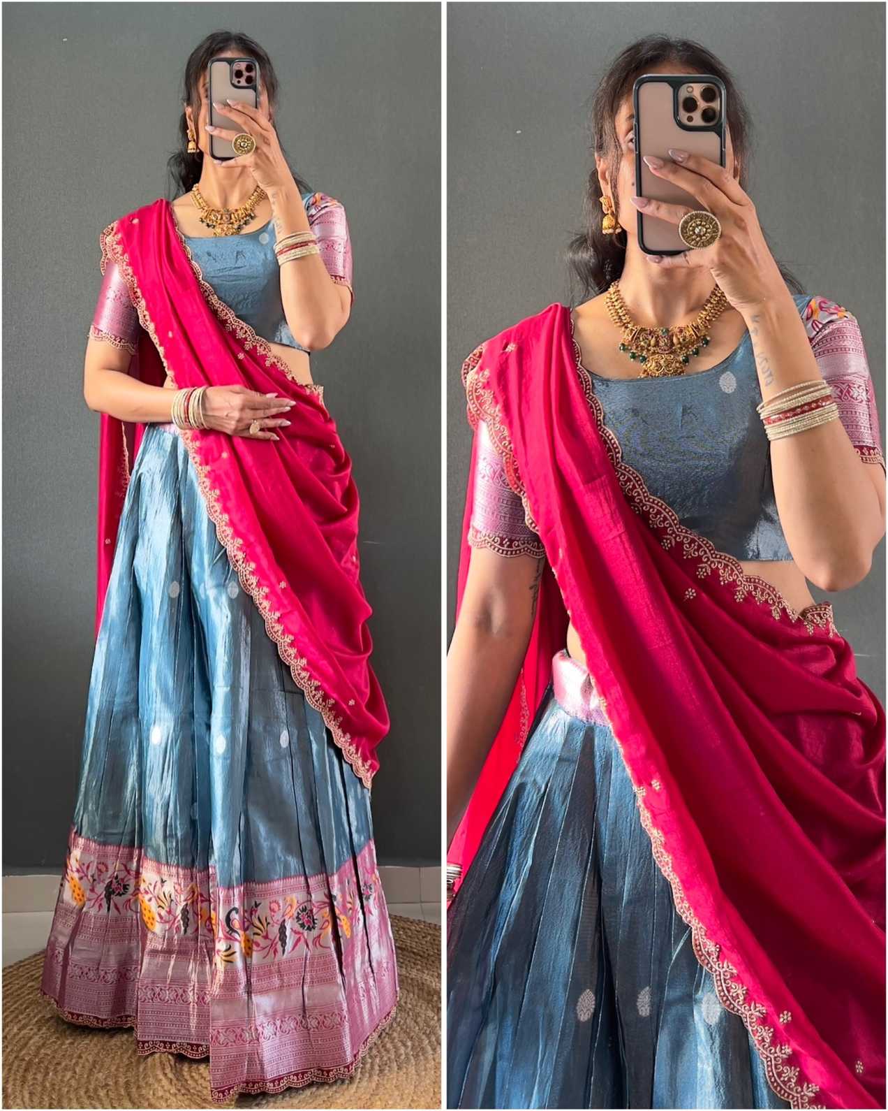 Paithani Tissue Silk Lehengas
