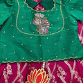 Kid's Banarasi Crepe Lehenga