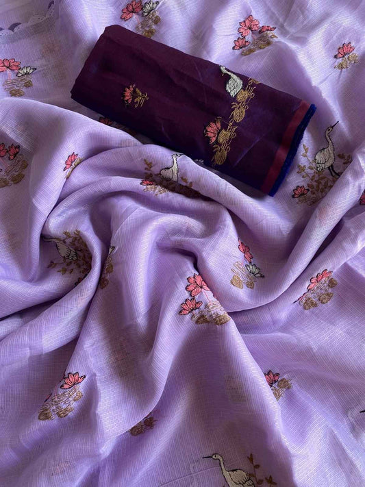 Arha's Kota Embroidery Saree