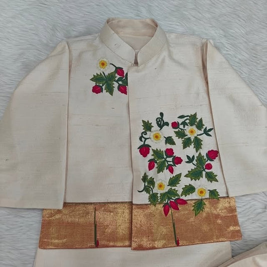 Boy's Paithani Kurta Combo