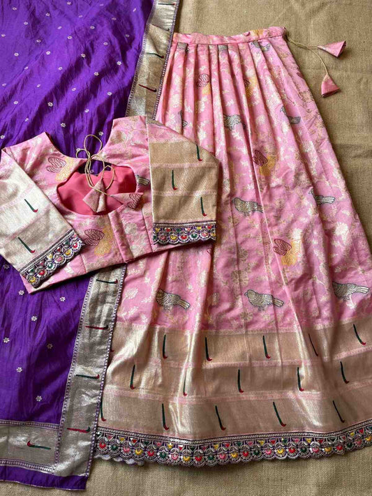 Paithani Dola Silk Lehangas