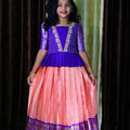 Fancy Semi Kanchi family combo – maggam work detail – Arhas Couture