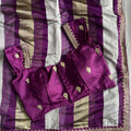 Organza Tissue Striped Sarees