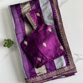 Organza Tissue Striped Sarees