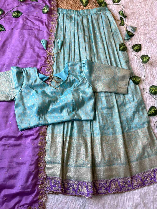 Tissue Silk Lehenga