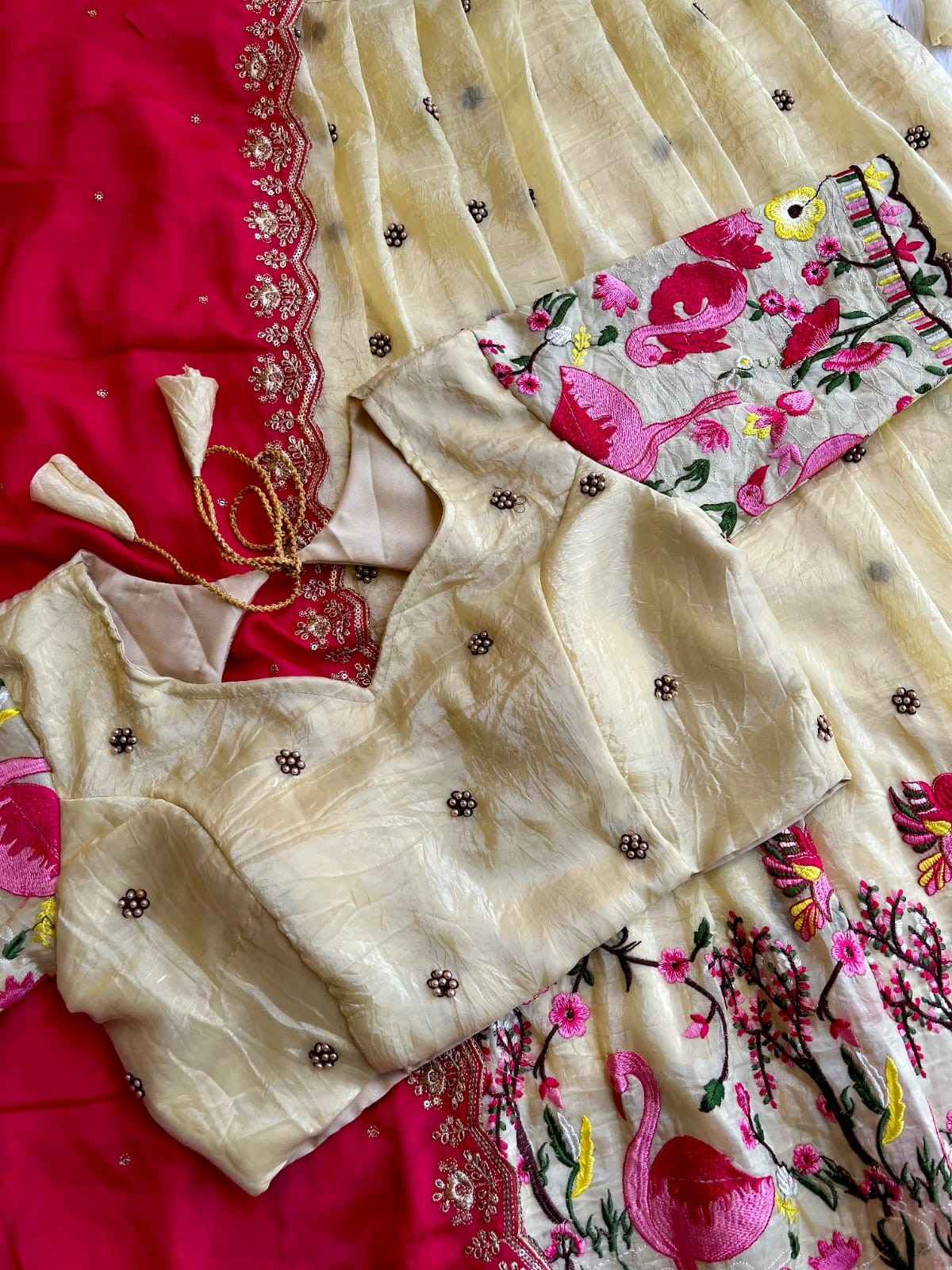 Gold Crush Embroidery Lehengas