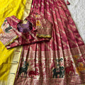 Viscose Tissue Silk Lehengas