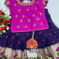 Kid's Dola Silk Paithani Lehenga