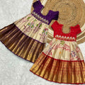 Kid's Semi Kanchi Painted Frocks