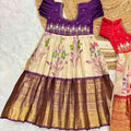Kid's Semi Kanchi Painted Frocks