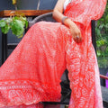 Moonga Rai Bhandej Print Sarees