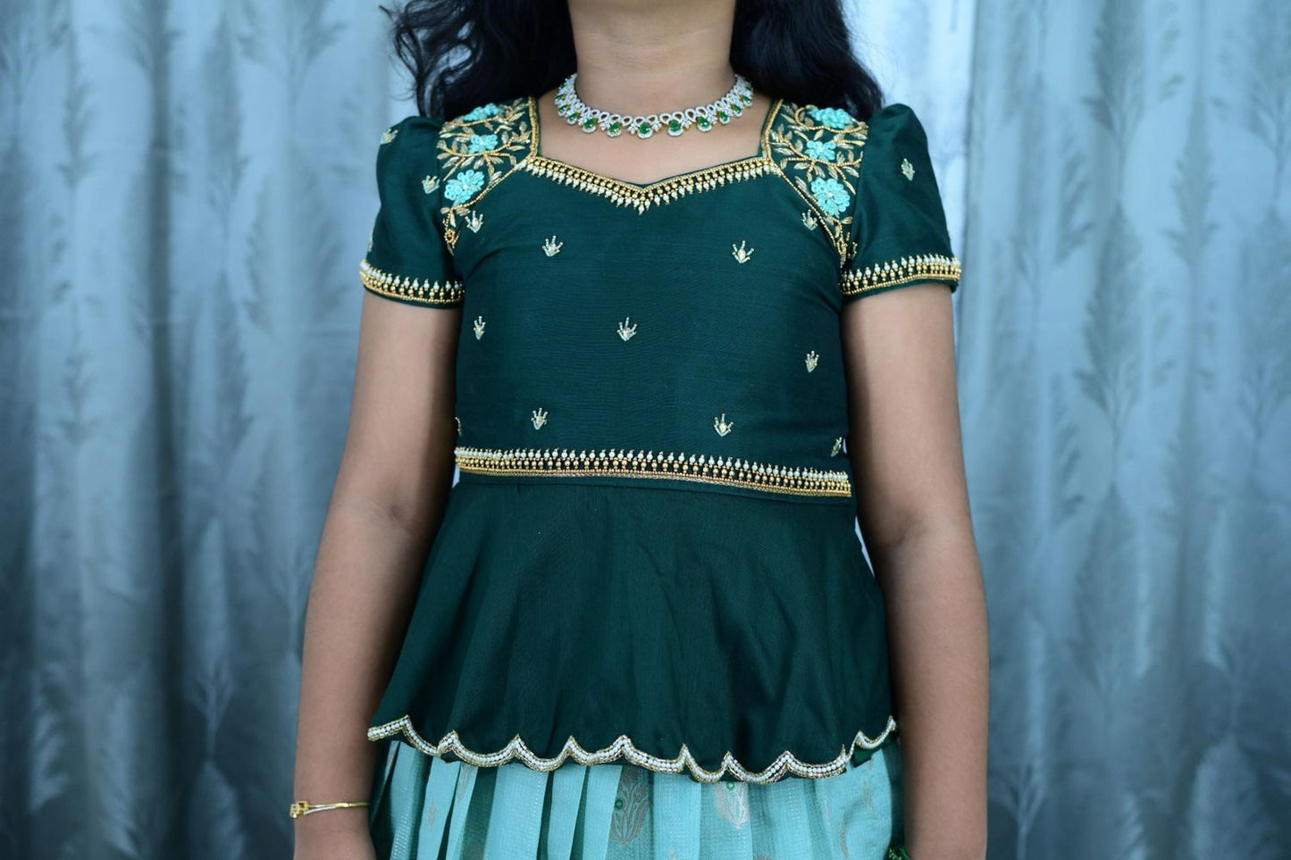 Kid's Banarasi Silk Lehenga