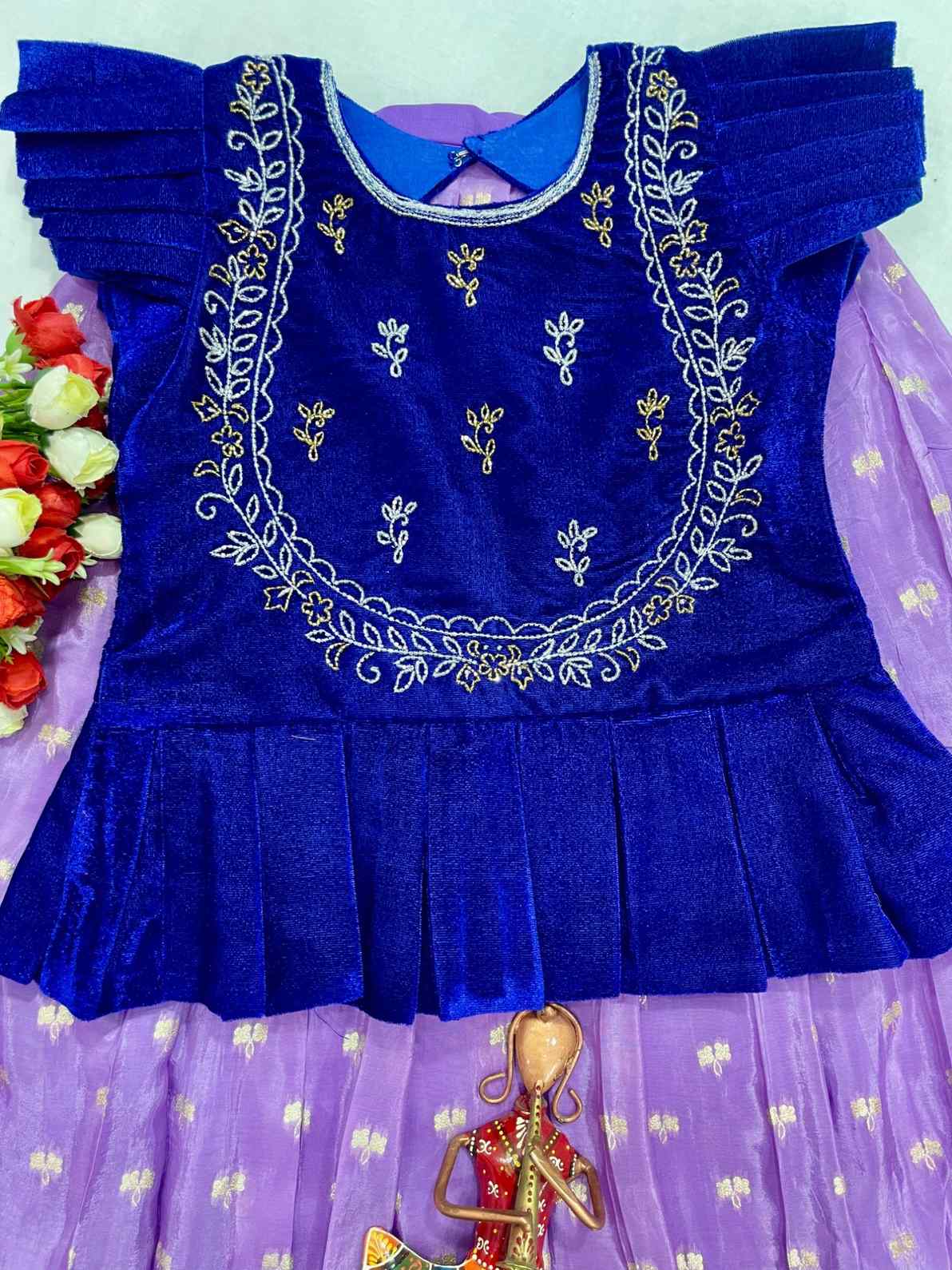 Kid's Uppada Silk Lehenga