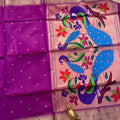 Tussar Silk Paithani Sarees