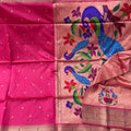 Tussar Silk Paithani Sarees