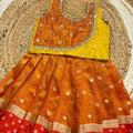 Kid's Crush Tissue Lehenga