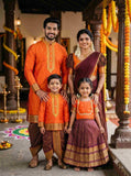 Rich Zari Silk Family Outfits