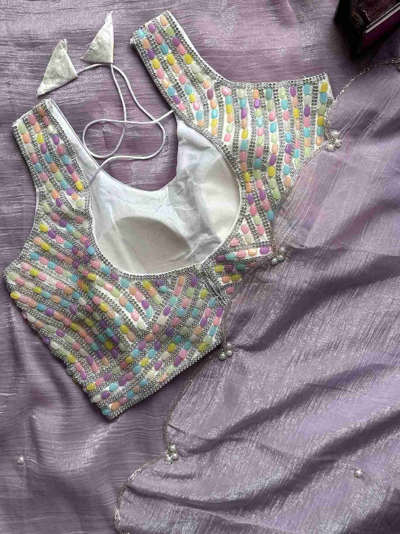 Crushed Designer Sarees