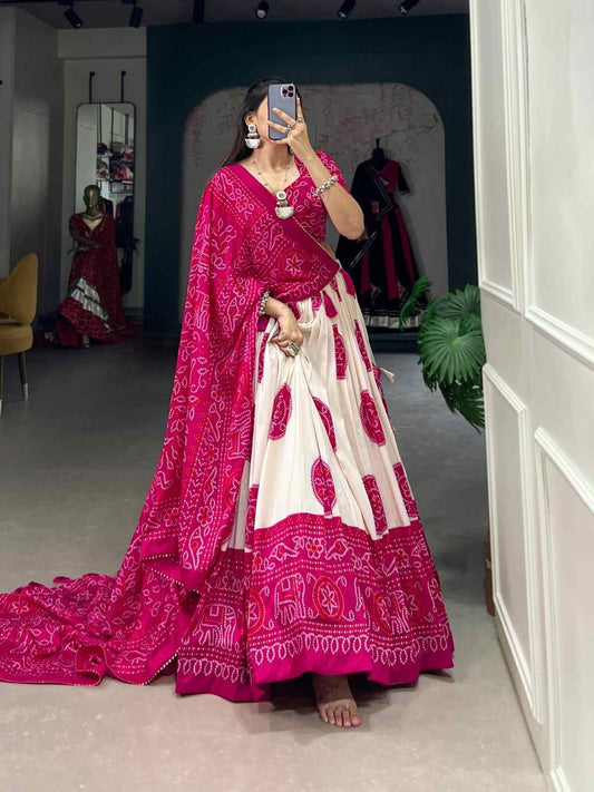 Tussar Silk Lehengas