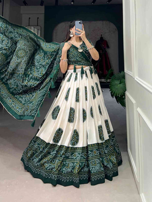 Tussar Silk Lehengas
