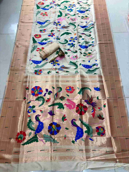 Muniya Paithani Silk Sarees