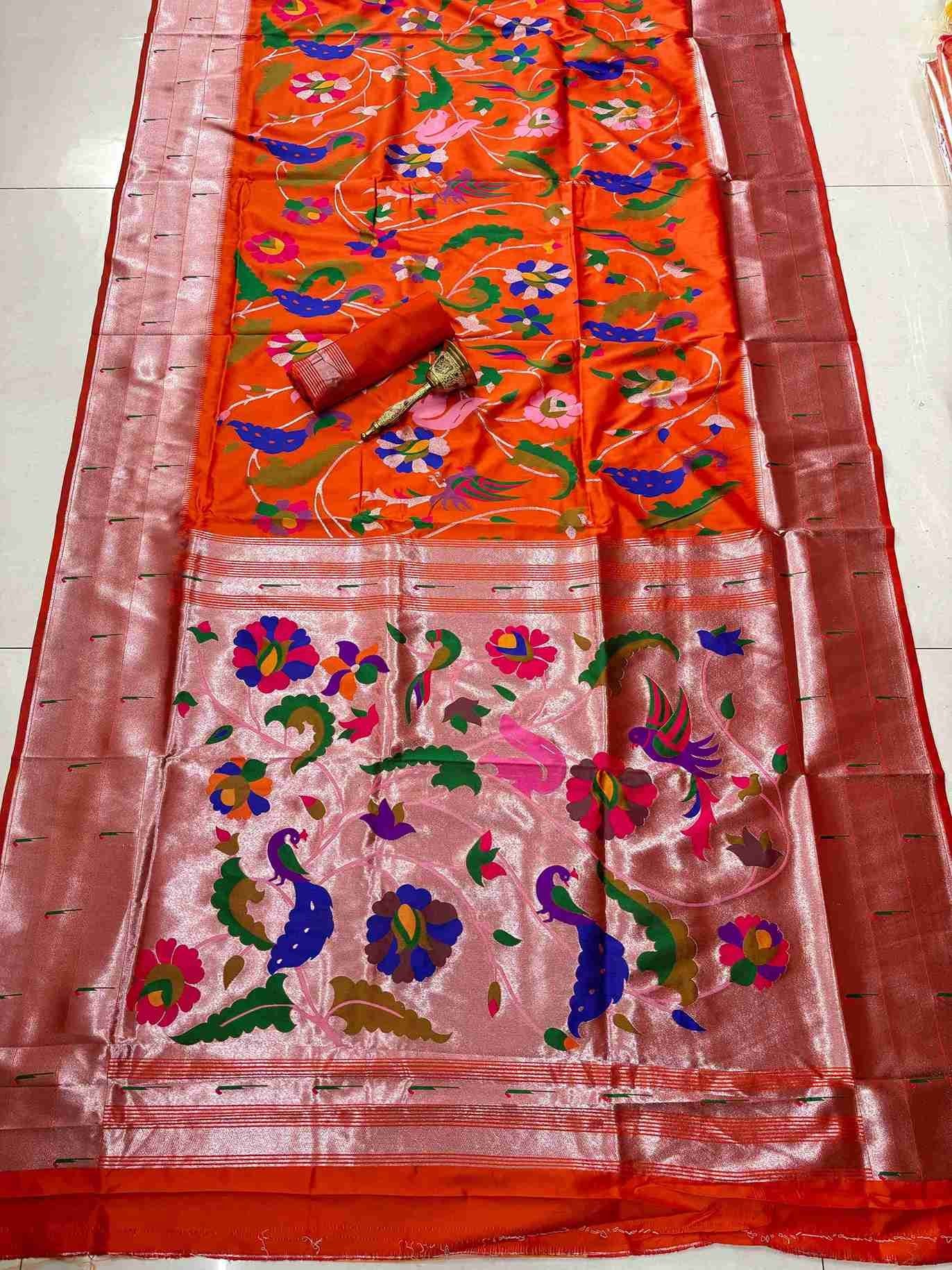 Muniya Paithani Silk Sarees