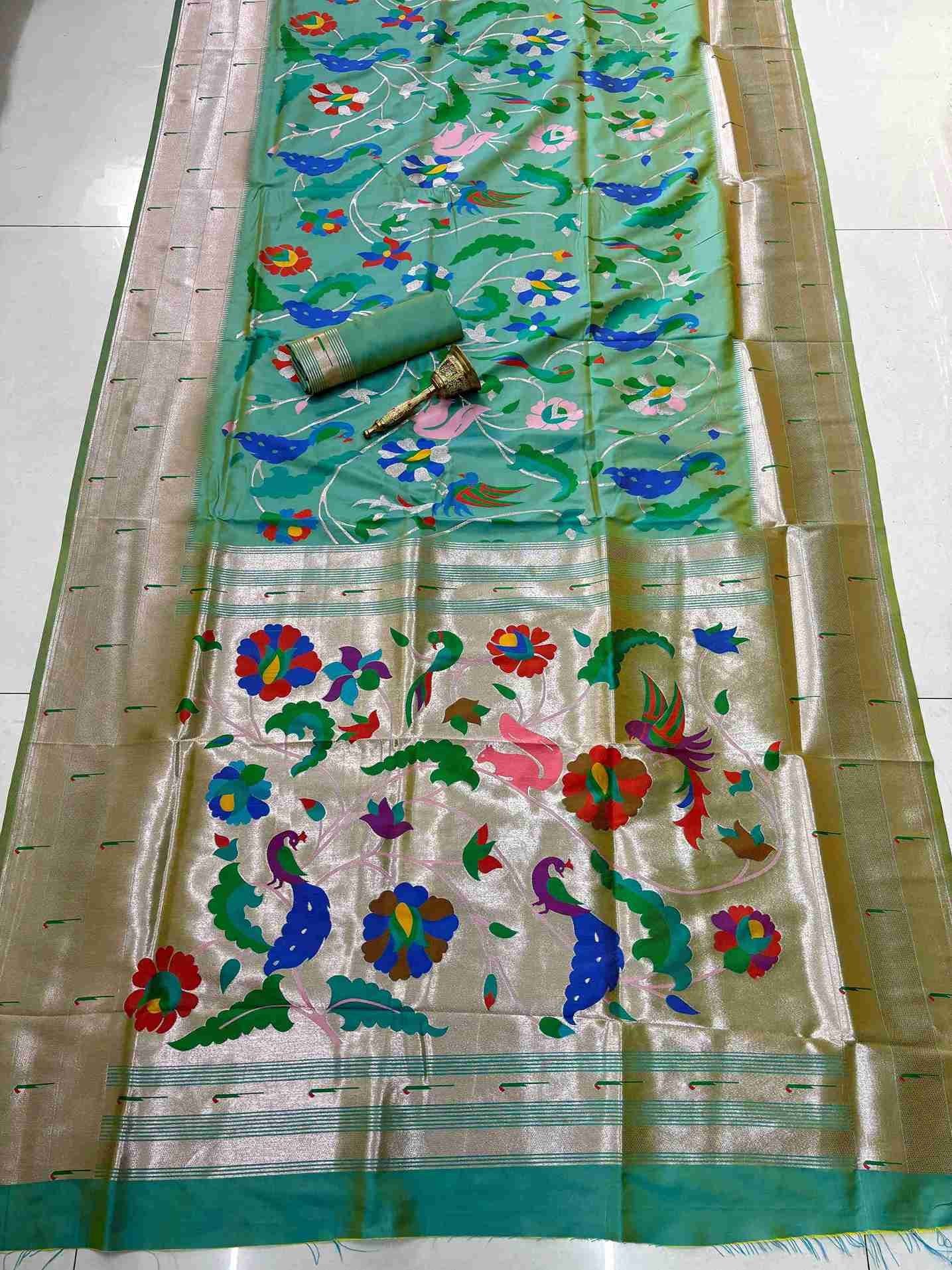 Muniya Paithani Silk Sarees