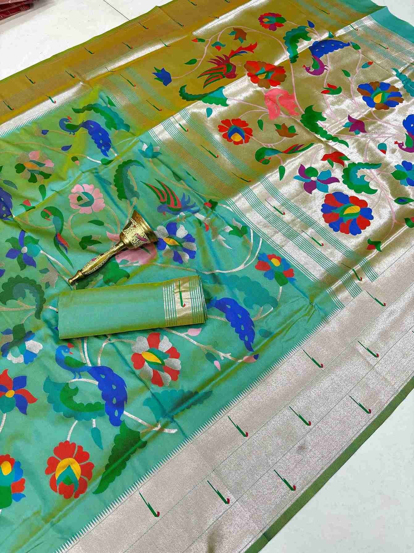 Muniya Paithani Silk Sarees