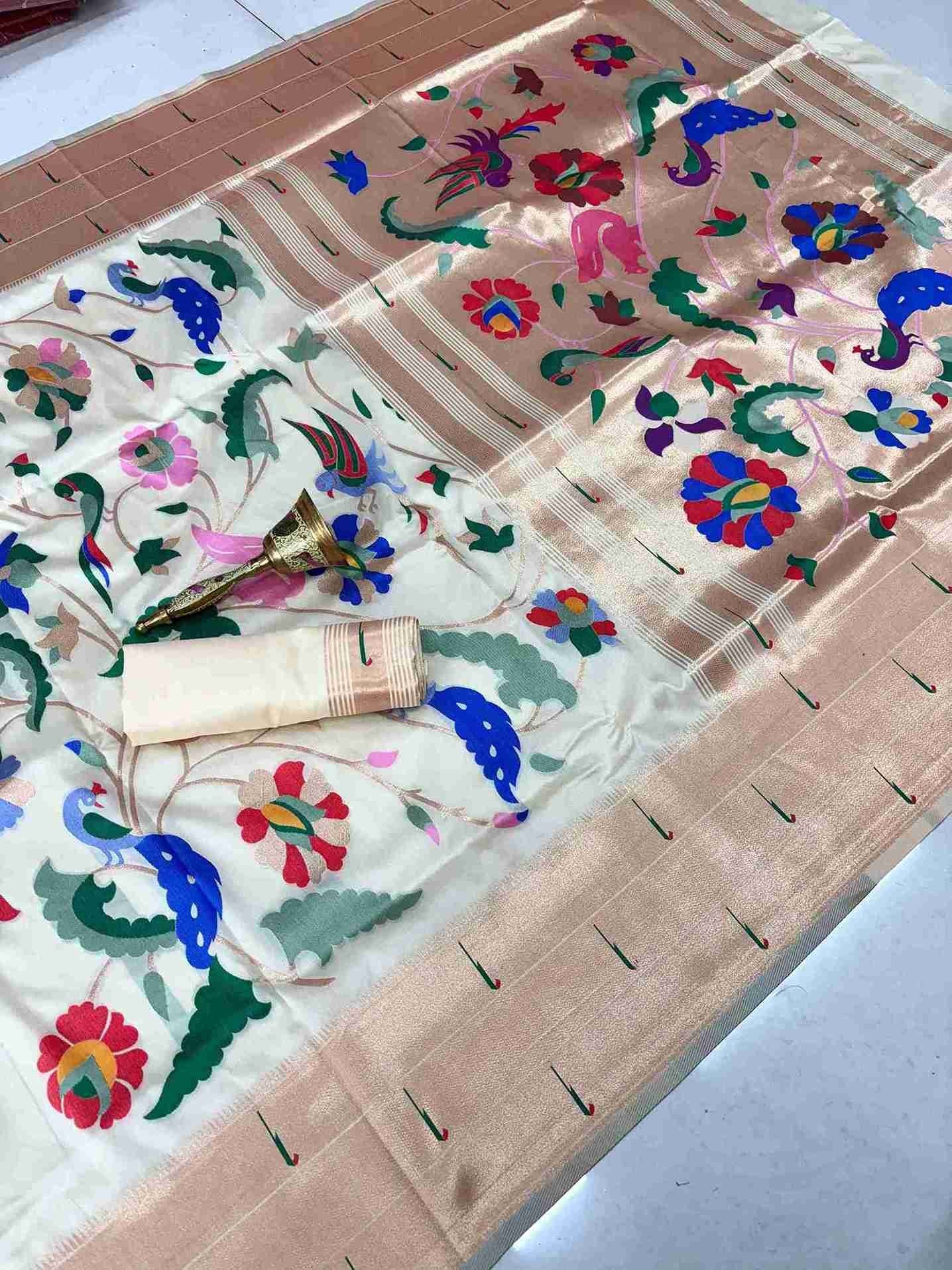 Muniya Paithani Silk Sarees