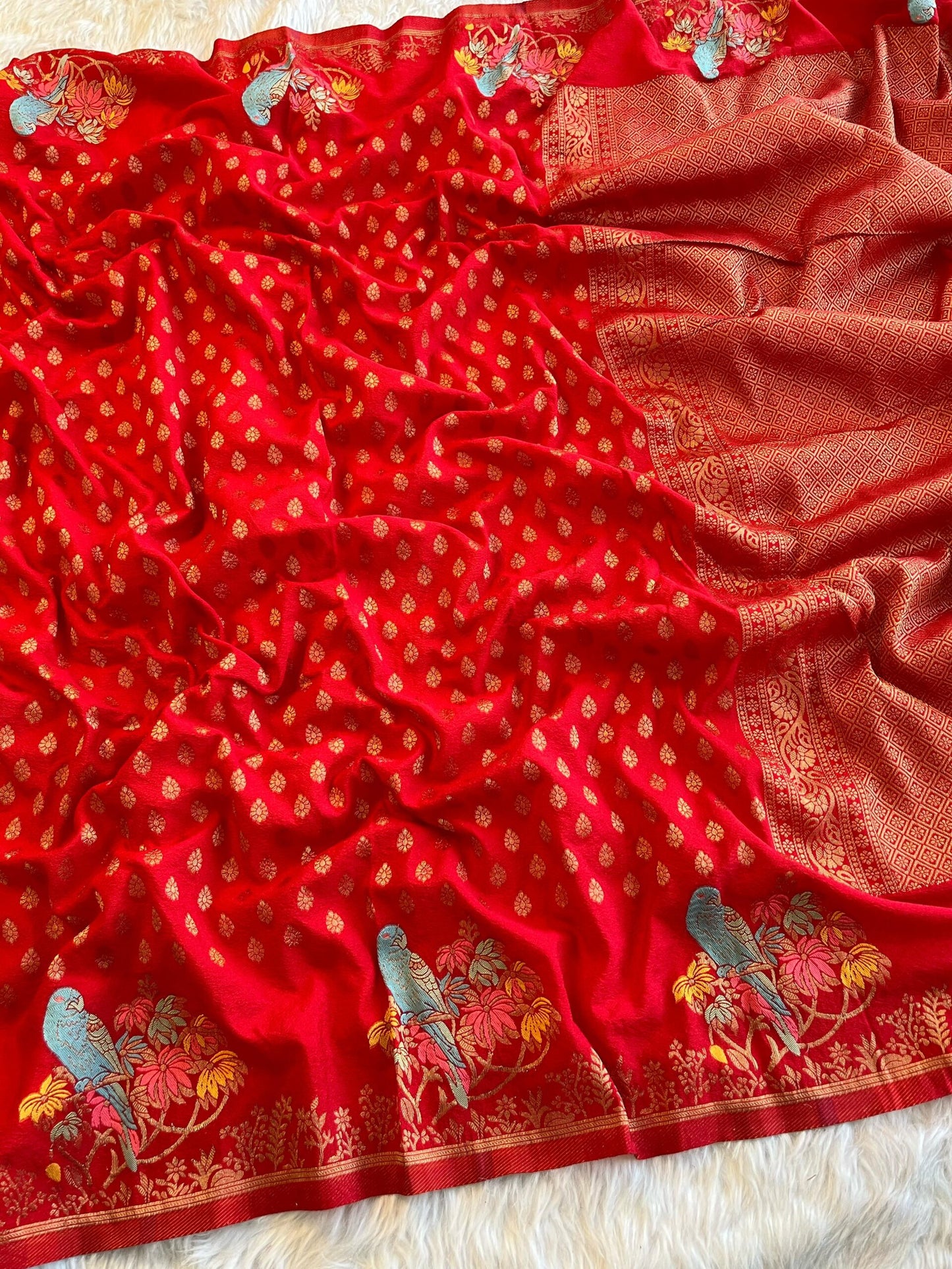 Khadi Georgette Silk Sarees
