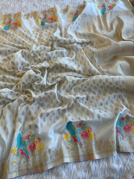Khadi Georgette Silk Sarees